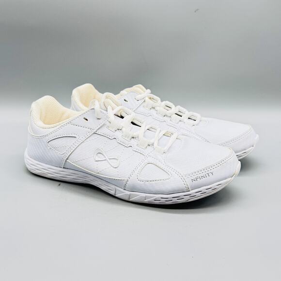Nfinity Shoes Womens 9 White Rival Cheer Cheerleading Low Top Athletic Sneakers - Picture 2 of 12